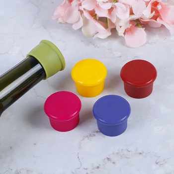 

New Food Grade Durable Flexible Silicone Leak Free Wine Champagne Bottle Stopper Bottle Sealers Beverage Closures Bar Tools