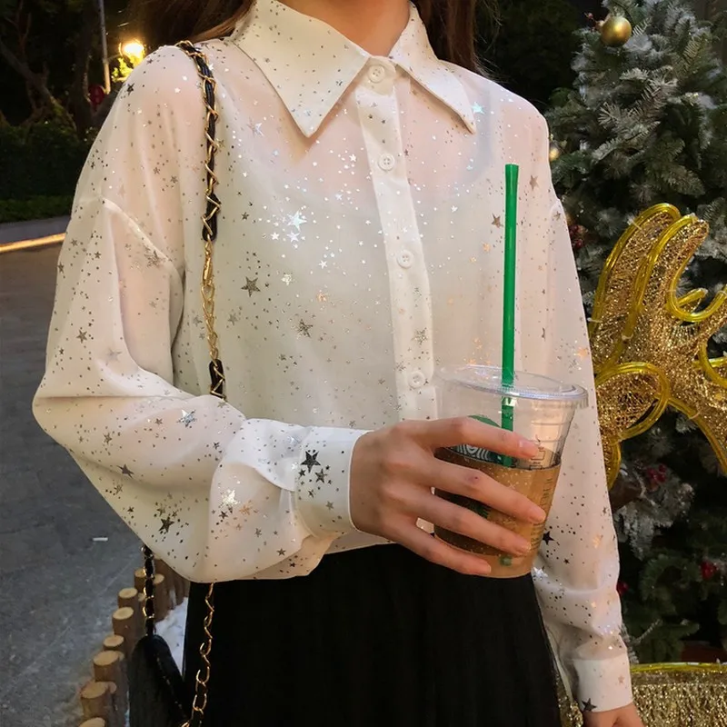 Spring Korean Loose Office Lady Blouse 
