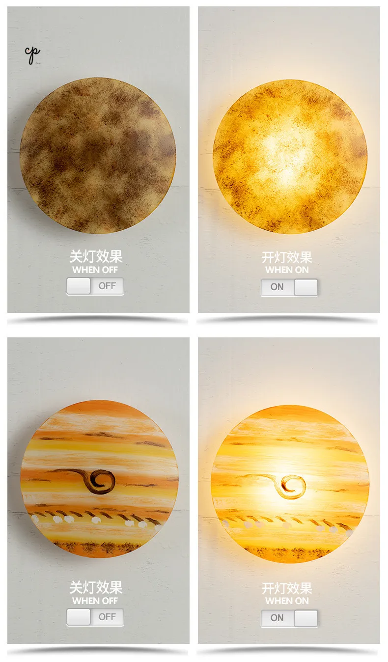 Children's Room Wall Lamp Bedroom Romantic Star Restaurant Creative Room Nordic Star Wall Lamp Bedside Lamp Luces Led Decoracion