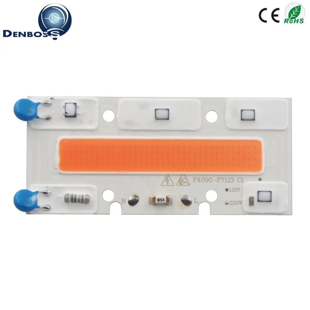 AC 220V 110V driverless Hydroponice cob led grow light chip full spectrum 380nm-840nm for Indoor Plant Seedling Grow and Flower