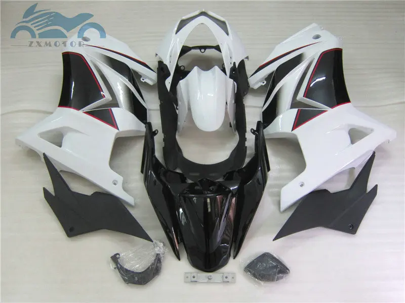 Custom Injection fairing kits for KAWASAKI Ninja 250 2008-2014 ZX 250R sport ABS motorcycle fairings EX250 08-14 white black set Custom Injection fairing kits for KAWASAKI Ninja 250 2008-2014 ZX 250R sport ABS motorcycle fairings EX250 08-14 white black set