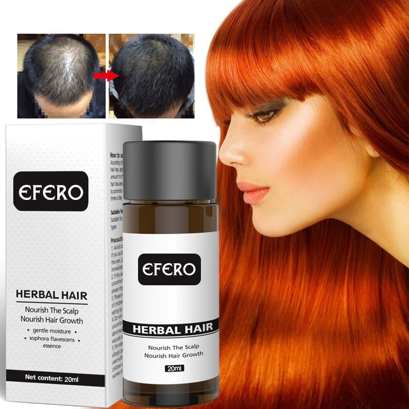 Efero Hair Loss Treatment Serum Essential Oils Dense Hair Growth Serum Hair Care Prevent Baldness Anti-Hair Loss Serum TSLM1