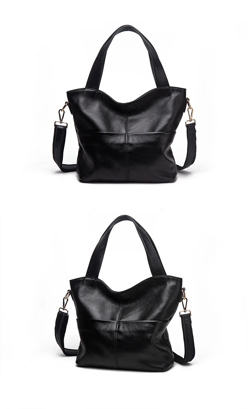 100% Genuine Leather Handbag Large Capacity Women Shoulder Bag Retro Tote Purse High Quality Hobos  Shopping Bags 2018 New (15)