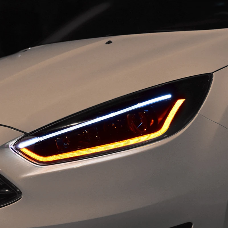 

Car styling case for Ford Focus 2015 Headlights LED Headlight DRL LED lens headlamps HID Xenon turnlight running light