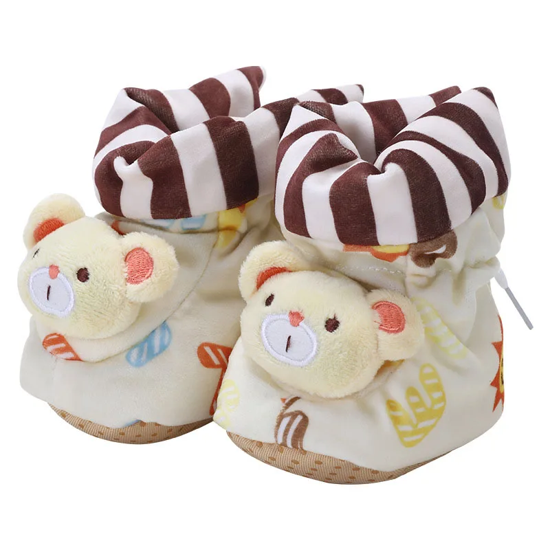 Newborn Baby Boots Cartoon Animals Anti-fall Cotton Thick Warm Winter  Infant Bootie Shoes  YJS Dropship