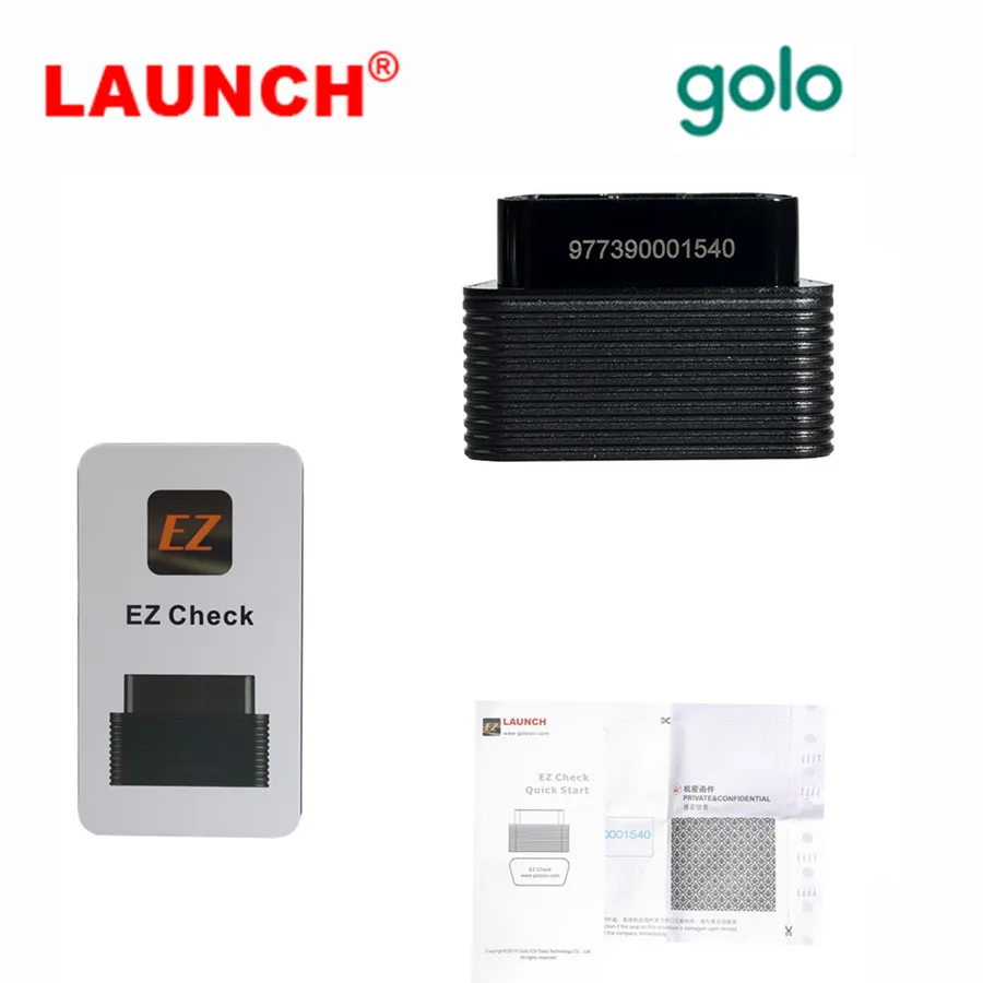 

Original Launch GOLO EZcheck 16 pin 12V OBDII EOBD Handheld Scan Tool on iOS/ Android