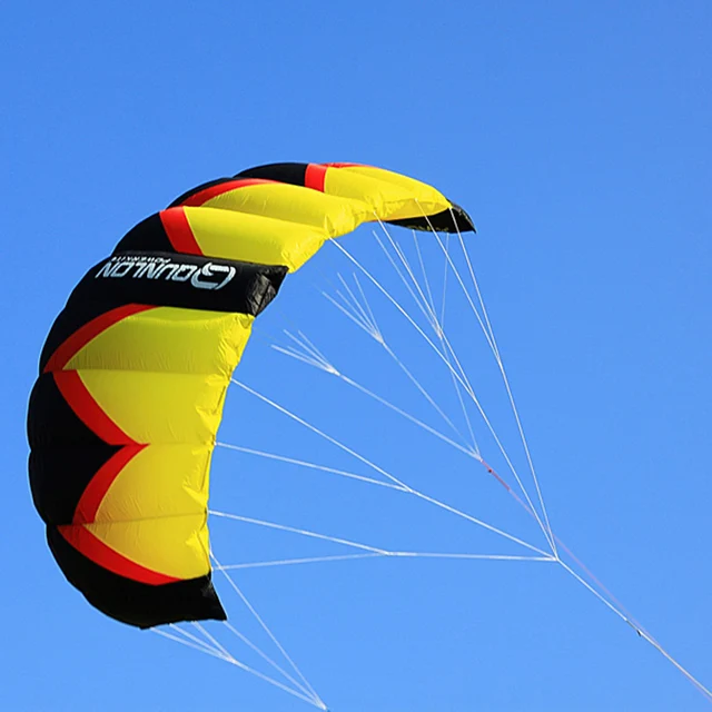 Cheap 3Sqm 3 Lines Traction Kite Power Kite Parafoil Parachute Kite For Beginner Kitesurfing Kiteboarding Trainer