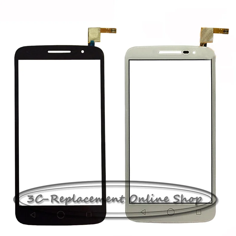 1 шт. оригинальный белый/черный сенсорный экран дигитайзер для Alcatel One Touch Pop 2 ot7043