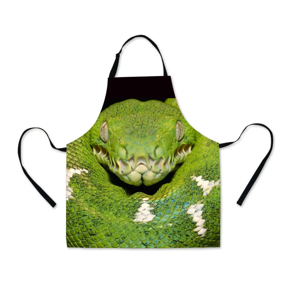 

Dispalang Parenting Adult Female Apron 3D Printing Snake Design Your Own Picture Washing Kitchen Baking Pinafore Spandex Fabric