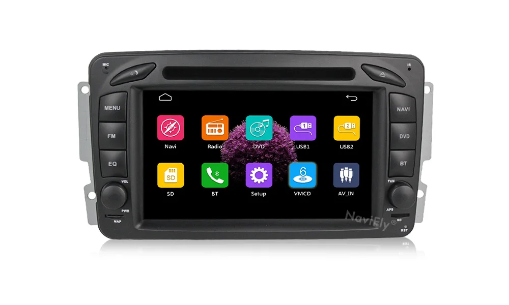 Sale Navifly Windows ce 2DIN Car dvd player multimedia radio audio For Mercedes Benz W209 W203 W168 ML W163 W463 Viano W639 Vito RDS 14