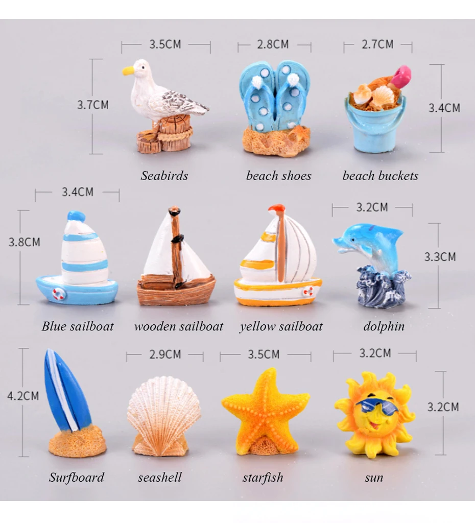 miniature garden Seascape DIY ornaments 25
