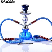 Арабский стиль акриловый кальян набор Sheesha имитация кожи металлический уголь клип аксессуары кальян наргиле набор