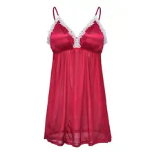 Lenceria/кружевное Сетчатое нижнее белье с v-образным вырезом, ночная рубашка с тонкими ремешками для женщин,, сексуальное ночное белье, ночная рубашка на бретельках, ночное белье