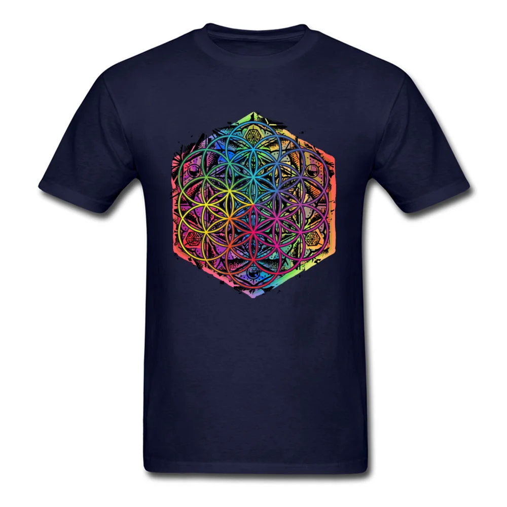 Sacred Geometry Flower of Life Mandala Color 1_navy