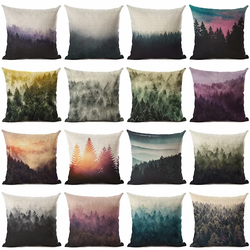 

New Arrive Forest Cushion Cover Decorative Sofa Throw Pillow Car Chair Home Decor Pillow Case almofadas