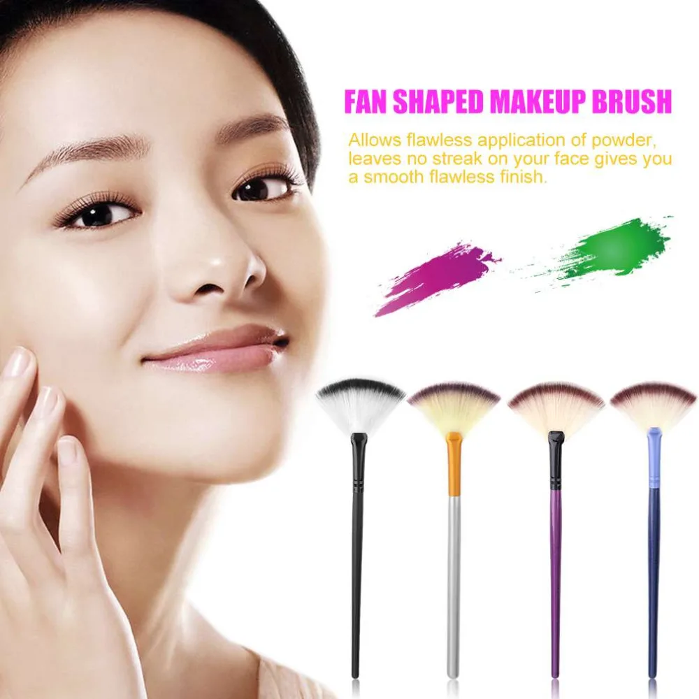 Buy Fashion Comfortable Fan Shaped Single Makeup Brush Facial Foundation Beauty
