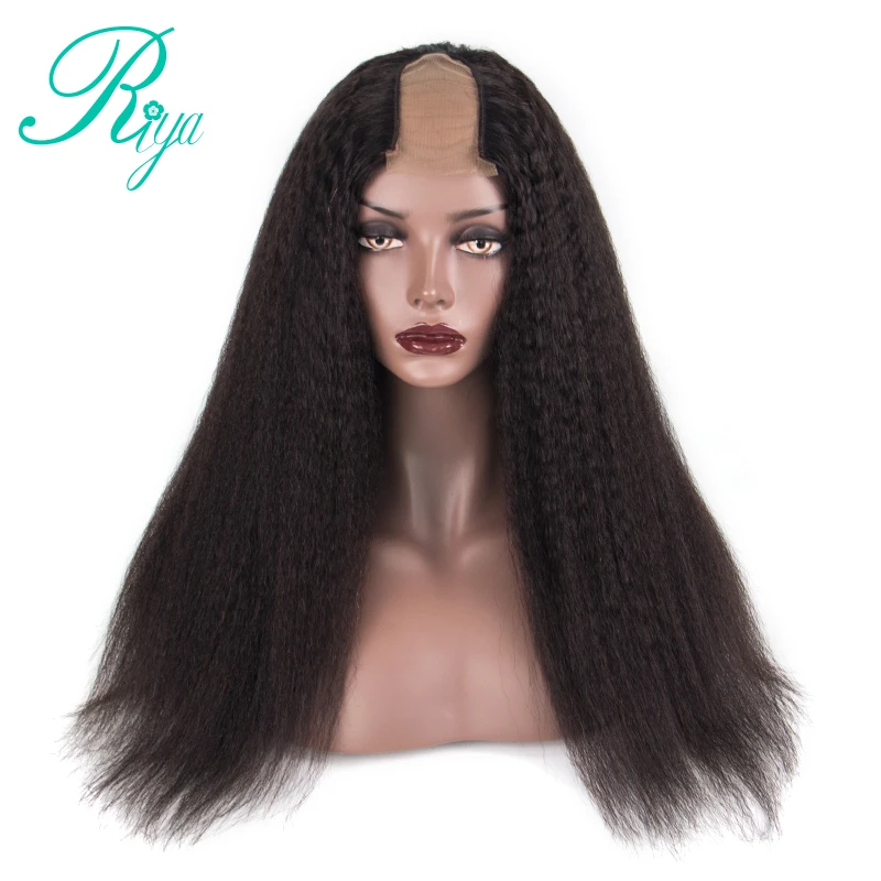 kinky straight U part huamn hair wig (1)
