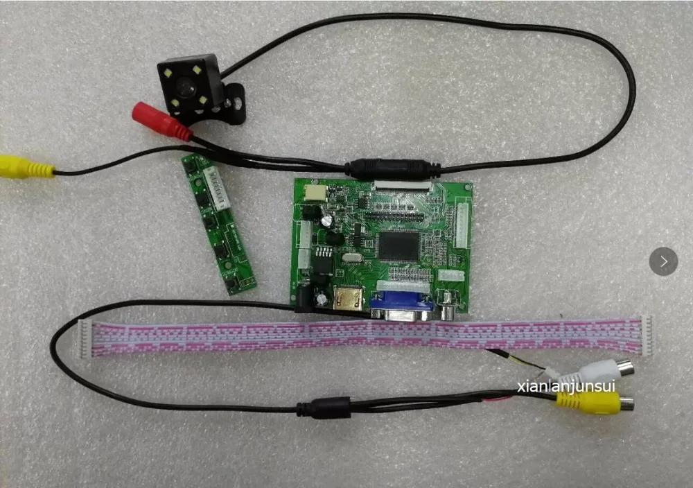 Аудио + HDMI VGA 2AV видео Реверсивный 6 2. 7 .8 дюймов 60pin 800*480 ЖК дисплей HSD070IDW1 плата