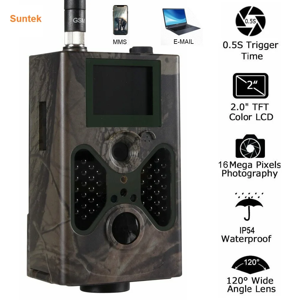 Hunting Camera GSM 16MP 1080P Photo Traps Night Vision Wildlife