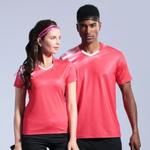 Новая рубашка для бадминтона для женщин и мужчин теннисные майки для мужчин Фитнес Спортивный быстрый сухой Футболка Настольный Теннисный корт футболки для тренировок