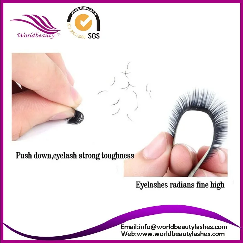 Free Shipping! 0.15 J 8mm 10trays/Lot natural Silk Eyelash Extensions