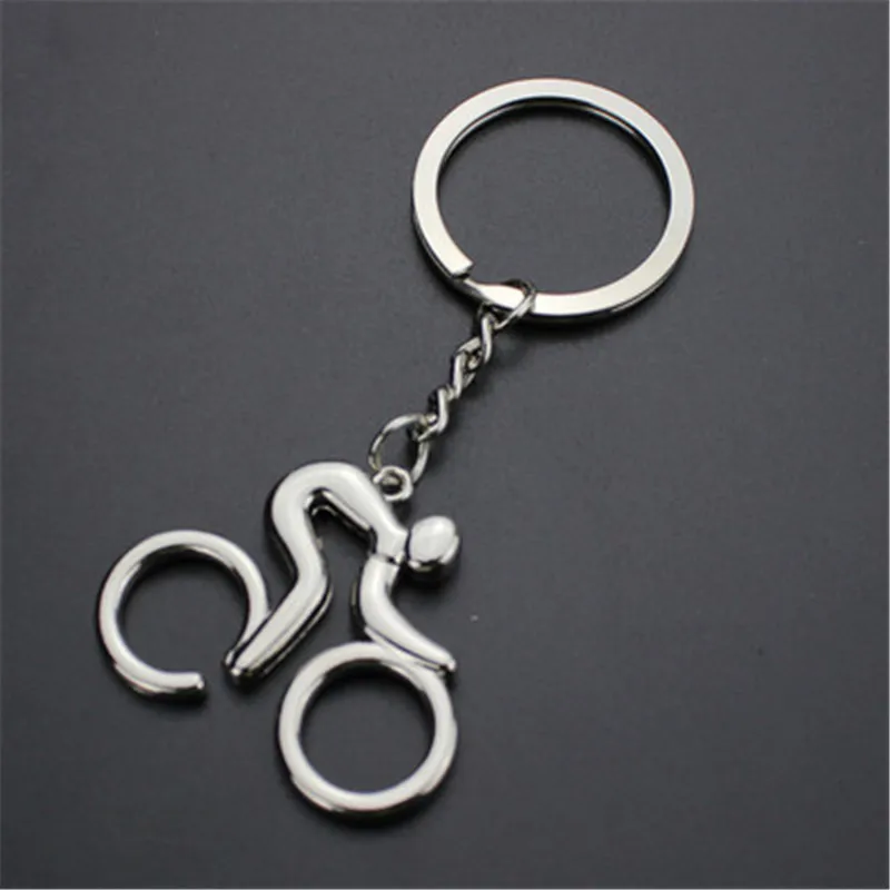 

ZN 2018 NEW Hot Creative Metal Bicycle Bike Cycling Riding Keychain Keyring Keyfob Key Chain