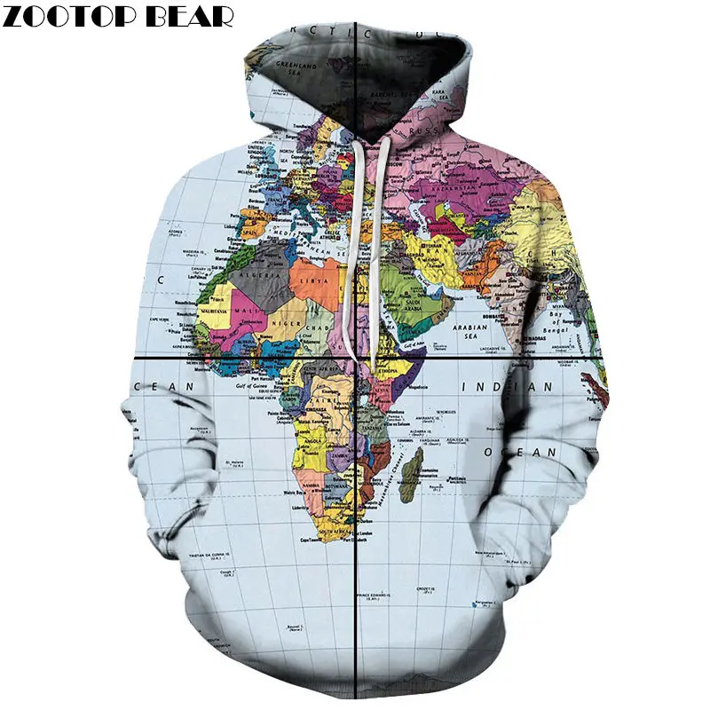 

Left World Map 3D Printed Spring Casual Hoody Sweatshirts Men Tracksuit Hoodies Pullover Streetwear Jacket DropShip ZOOTOPBEAR