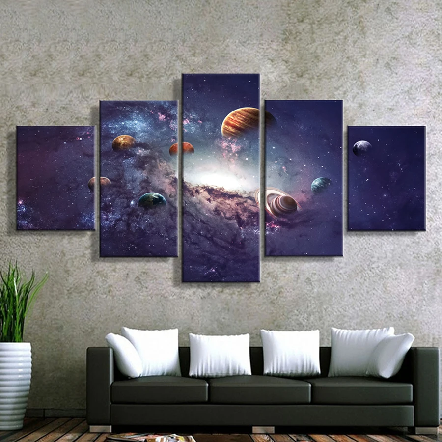 Painting-Modern-Wall-Art-5-Pieces-Poster-Solar-System-Canvas-Printed-Home-Decor-For-Living-Room (2)