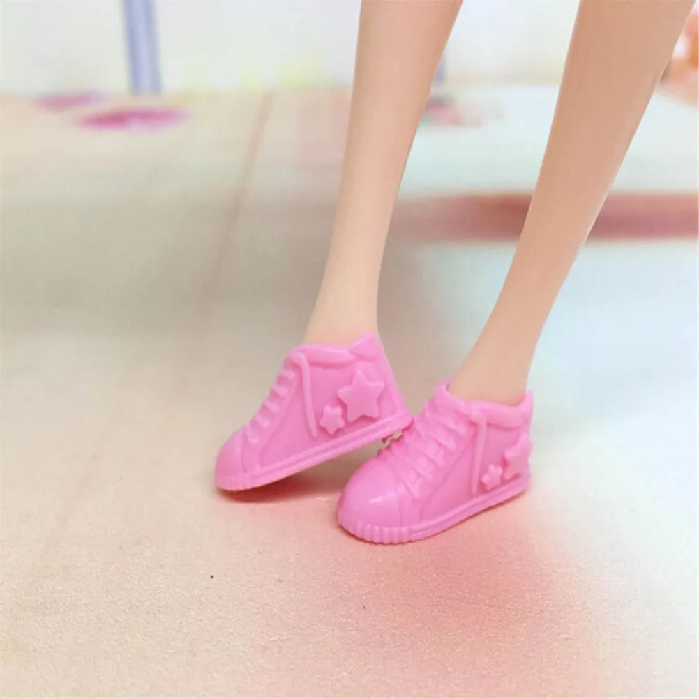 

4Pairs Doll Accessories Original Doll Shoes Fashion Cute shoes for 1/6 For Doll Shoes