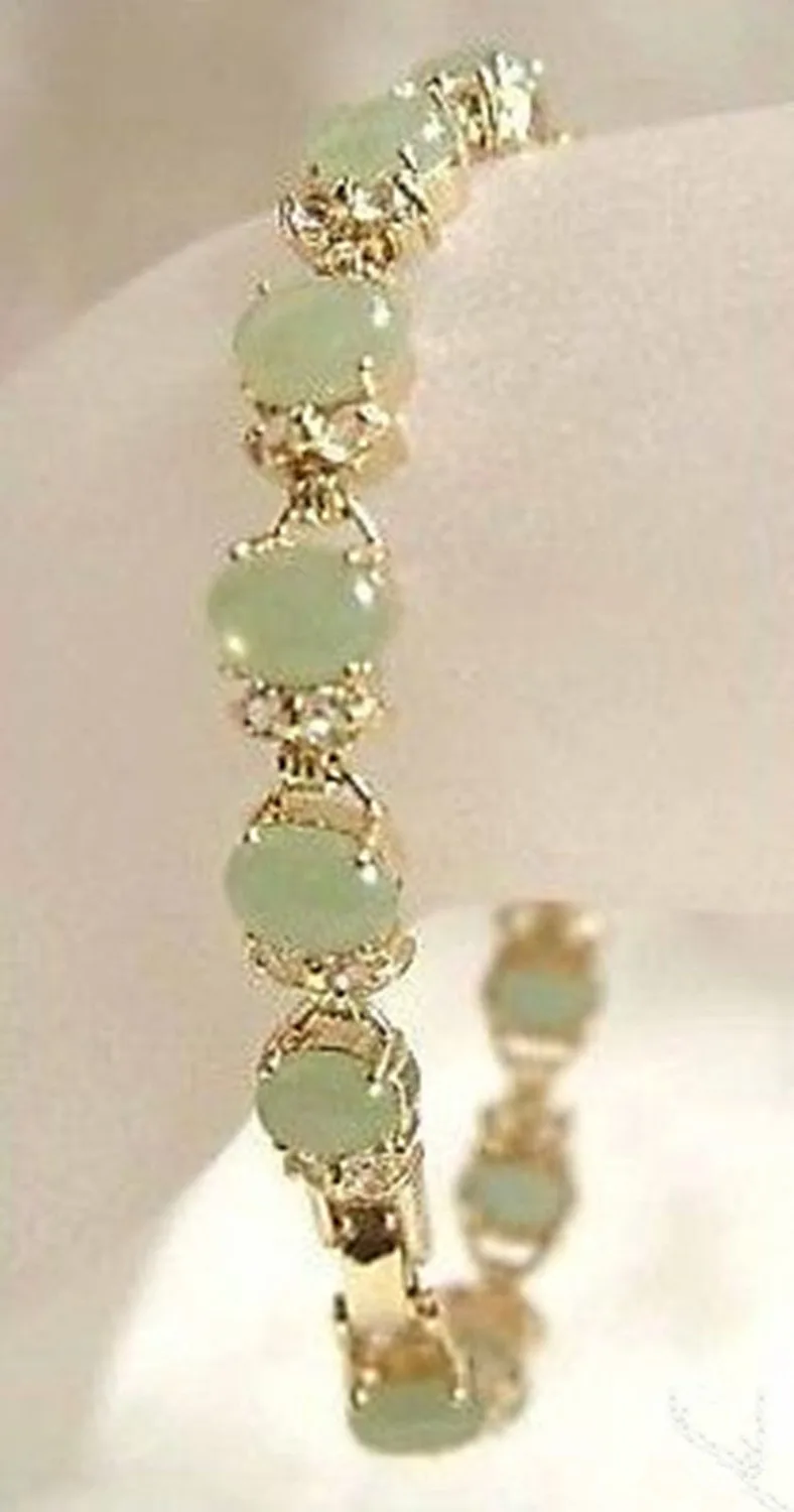 

Wholesale price 16new ^^^^Beautiful Fashion golden Natural stone Bracelet 7.5"