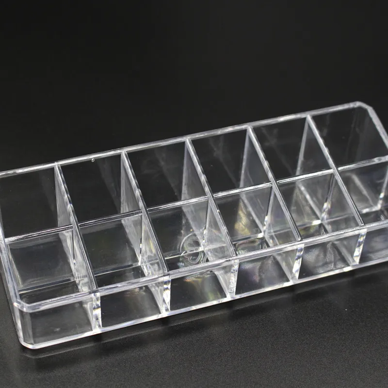 12 Grid Acrylic Lipstick Holder Cosmetics Organizer Brush Holder Makeup Storage Corganizer Box For Storage Of Cosmetics (1)
