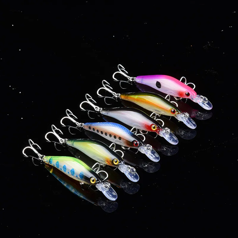 Minnow 8 см / 6 5 г дайвинг на открытом воздухе пластиковая тонущая вода 3D бионический