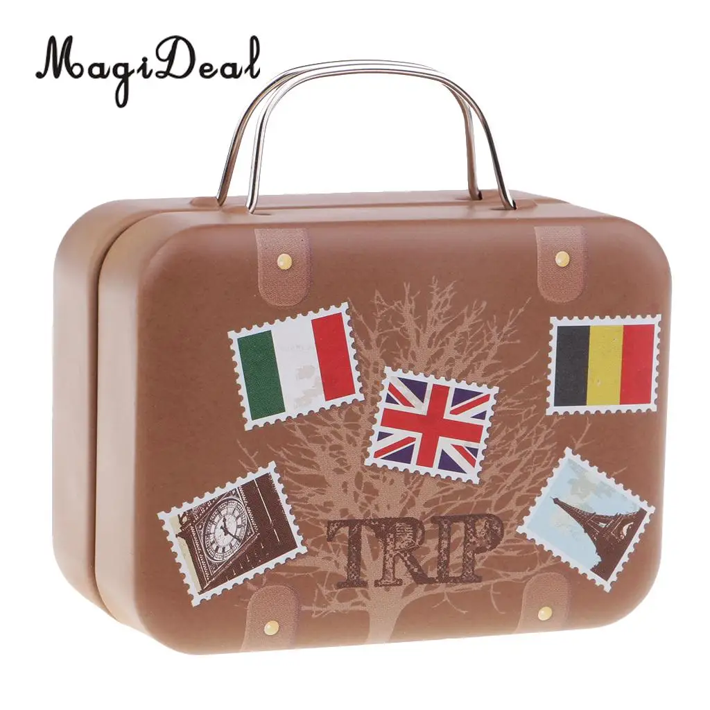 MagiDeal Play 'Innocent' Luggage Suitcase Wind-up Miniature Music Box for Girls Christmas Gift
