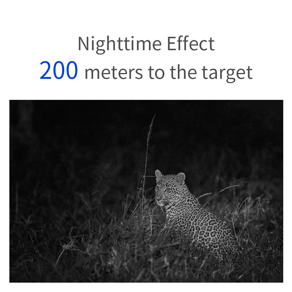 Цифровой инфракрасный Ночное видение монокулярная камера на открытом воздухе Охота оптика прицел дикой природы прибор для наблюдения 2.6X с переменным фокусным расстоянием 200 м