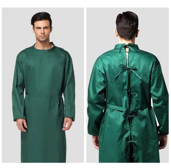 

New green Male Long Sleeve Medical Scrubs Emergency Room Clothing Doctor Uniforms Dental Clinic Scrubs sxq48