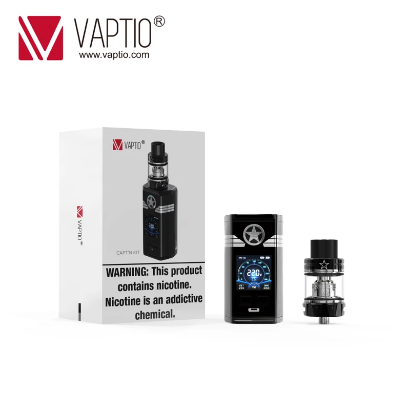 Authentic Electronic Cigarette CAPTAIN Kit 220w box mod Fitted TFV8 Baby Tank 4.0ml Top filling & Bottom Airflow atomizer Vapor Authentic Electronic Cigarette CAPTAIN Kit 220w box mod Fitted TFV8 Baby Tank 4.0ml Top filling & Bottom Airflow atomizer Vapor