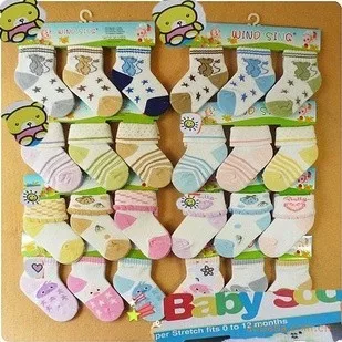 

12Pairs Infant Boy Socks Cotton Cartoon Newborn Baby Socks 7-10cm FOR INFANTS Meias Infantil Baby BoyS Girls Children BA42