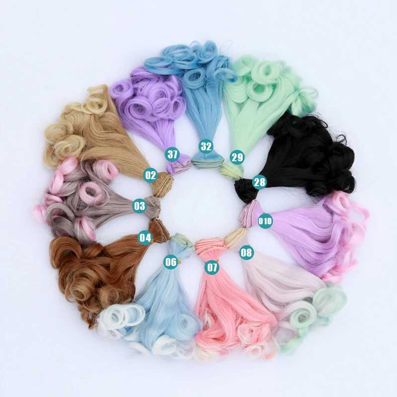 Doll Wigs 15*100CM 25*100CM for 1/3 1/4 1/6 1/12