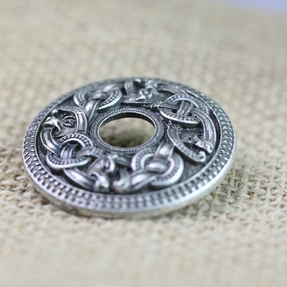 Lendário Vikings Viking Amuleto Suécia Duplo Conjunto Dragão Broches jóias brosch