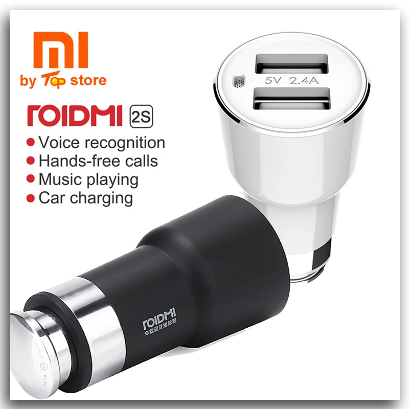 Original Xiaomi ROIDMI 2S Bluetooth Handfree Car Charger With Mic font b Music b font font