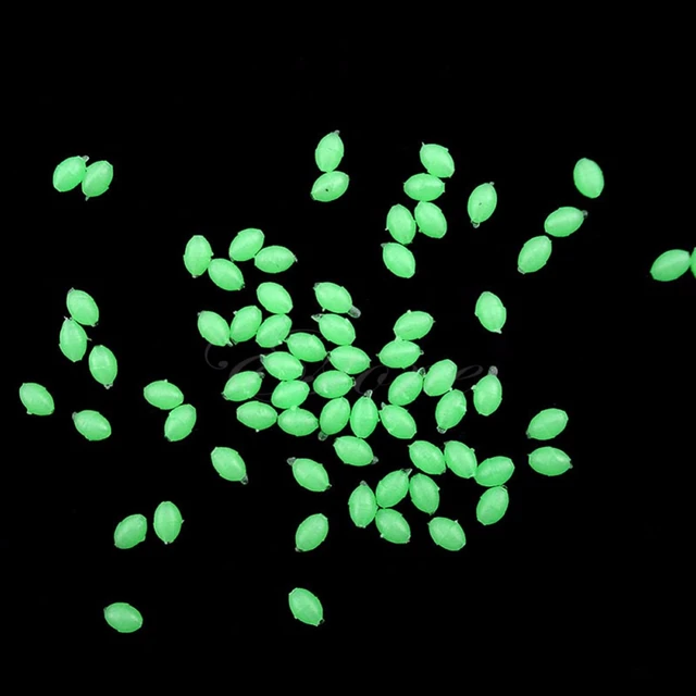 Beads Luminous Fishing Space Beans Float  Floating Beads Sea Fishing -  100pcs Oval - Aliexpress