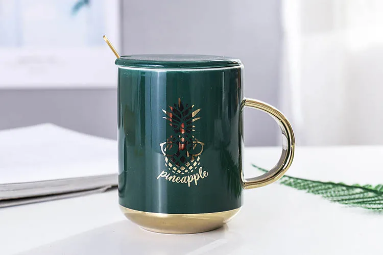 Керамическая кружка для офиса, кофейная чашка с эмалью, кофейные кружки Mr and Mrs, кружка для путешествий, мраморный узор, Пномпень, чай, молоко, подарки - Цвет: 4