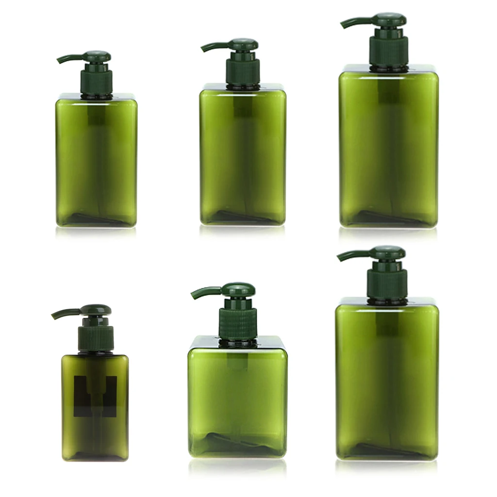 1pcs PETG Multiple capacity Multicolor square lotion bottle shower gel shampoo bottle cosmetic