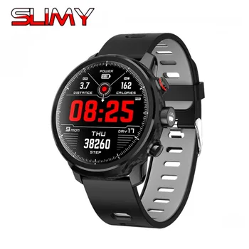 

Slimy L5 Smart Watch IP68 Waterproof Multiple Sports Modes Hiking IP68 Swimming Heart Rate Monitor Smartwatch Full Touch Screen