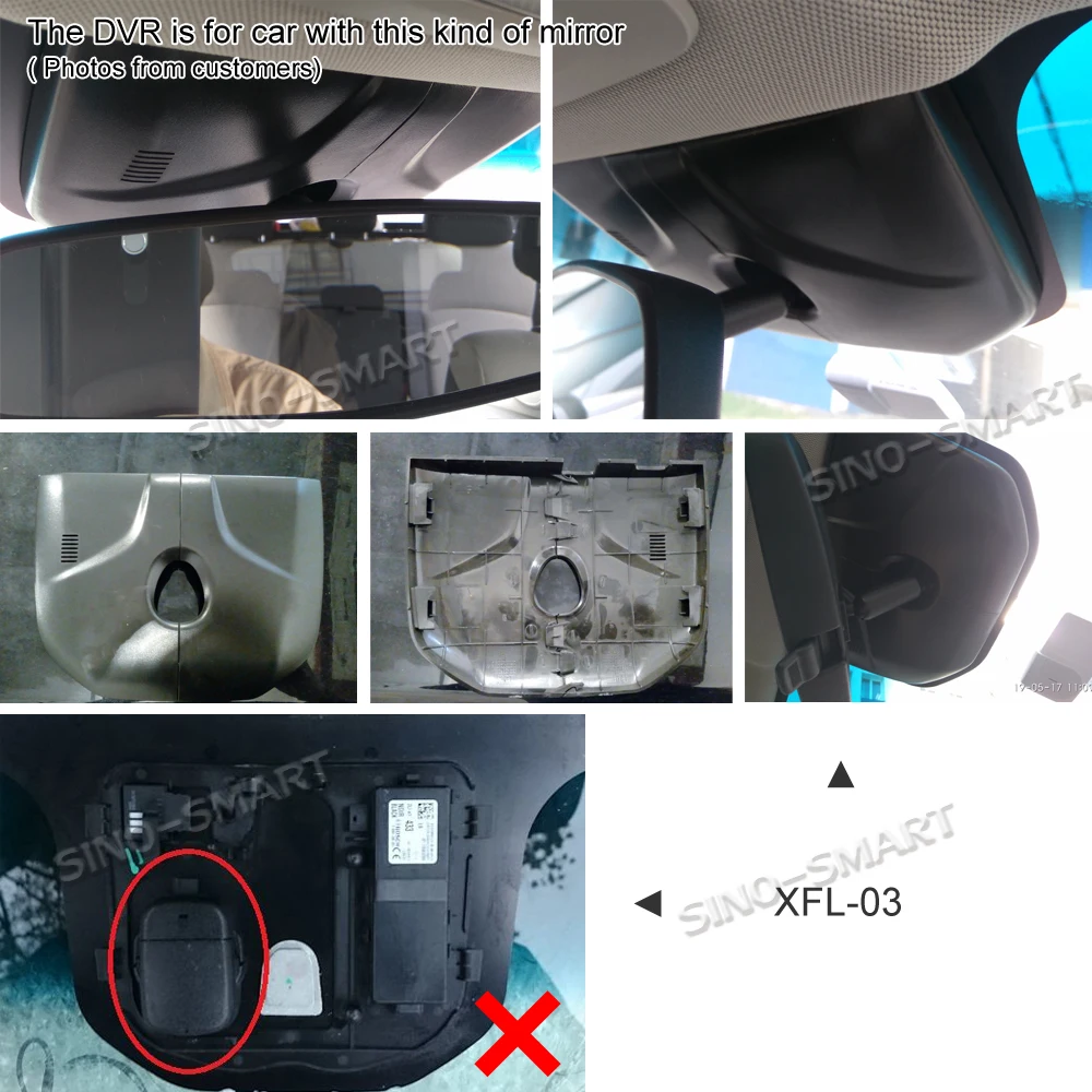 SINOSMART Novatek 96672 Wifi DVR камера для Chevrolet Trax Cruze Malibu с Onstar и т. д. управление через