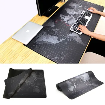 

Multi Function Large Mouse Pad Old World Map Gaming Anti-slip Table Mat Gaming Mouse Mat with Locking Edge