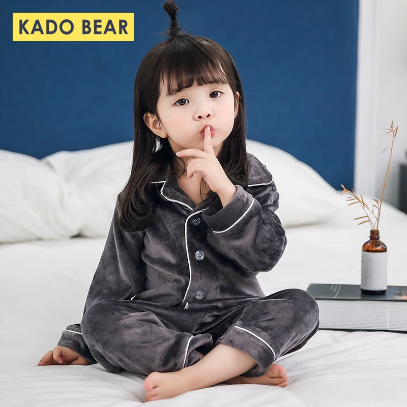 

Boys Girls Coral Fleece Pyjamas Kids Winter Warm Flannel Pajamas Sets Baby Soft Sleepwear Children Home Pijamas Toddler Clothes