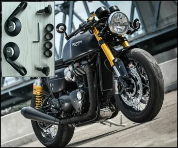 

Retro Motorcycle Modified High-quality CNC Coffee Rearview Mirror Handlebar
