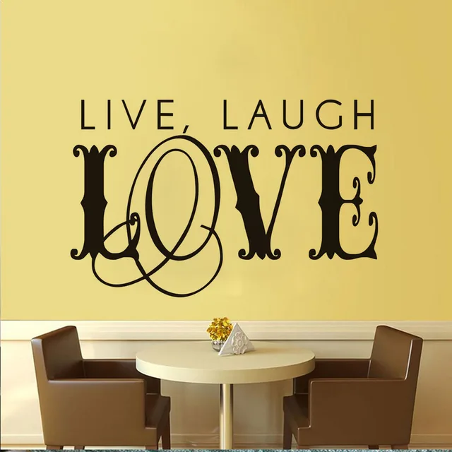 Live Laugh Love Art Word Wall Stickers For Kids Rooms Home Decor Diy Live Laugh Love Art Word Wall Stickers For Kids Rooms Home Decor Diy Creative Wallpaper