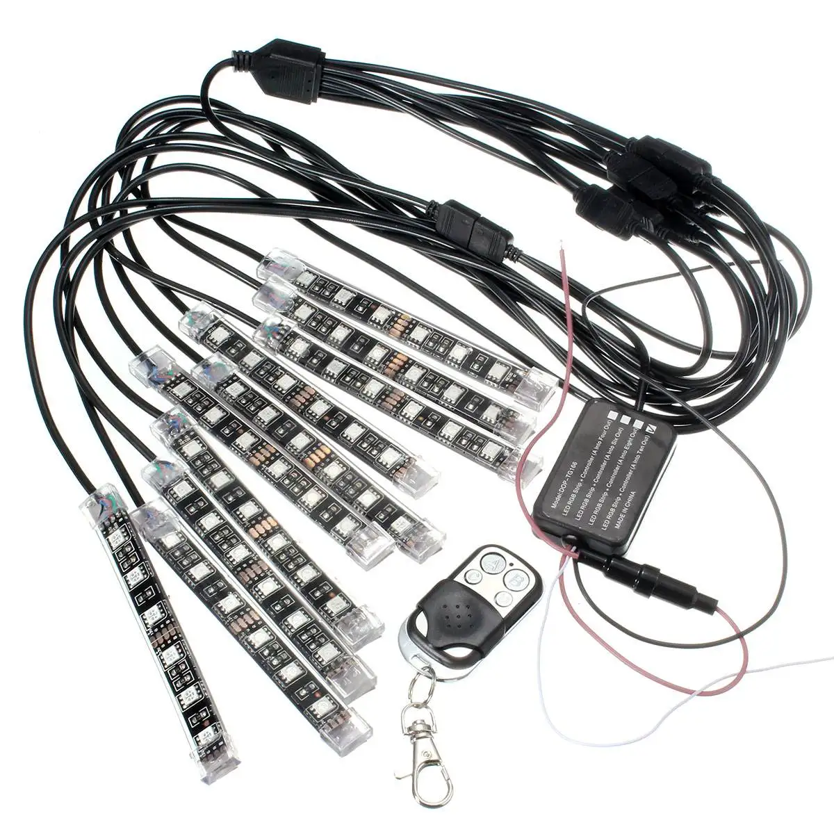 

1Set MultiColor RGB LED 10 Strips Motorcycle Flashing Light Motor Motorbike Scooter Flashers